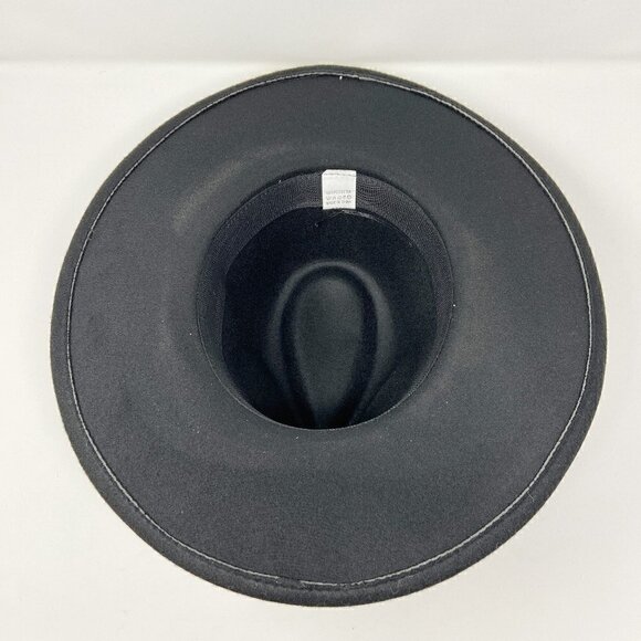 Black Wide Brim Rancher Style Hat